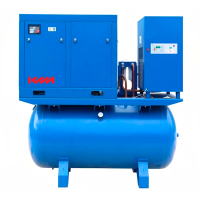 Винтовой компрессор KraftMachine КМ15-10рВ-500/О, IP54