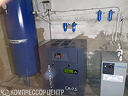 Проект - Винтовой компрессор Cross Air CA-7,5/8-RA для ООО Мясная Тележка