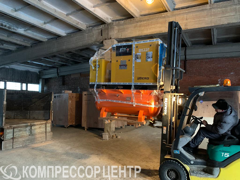 Проект - Винтовой компрессор Berg ВК-22РО-500 для ООО СибПромВент